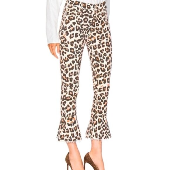 MOTHER The Cha Cha Fray Leopard Pant - Picture 2 of 10